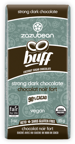 Zazubean: Buff - Stong Dark Chocolate with Coconut Sugar (85g)