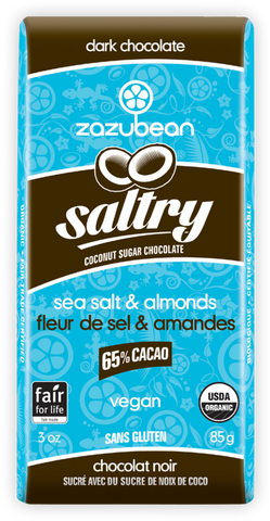Zazubean: Saltry Sea Salt & Almonds (85g) - The Supplement Store