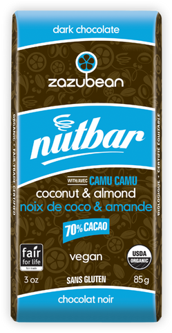 Zazubean: Nutbar - Coconut and Almond with Camu Camu (85g)
