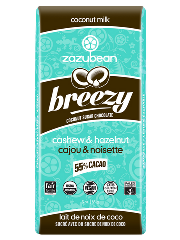 Zazubean: Breezy - Cashew and Hazelnut (85g)