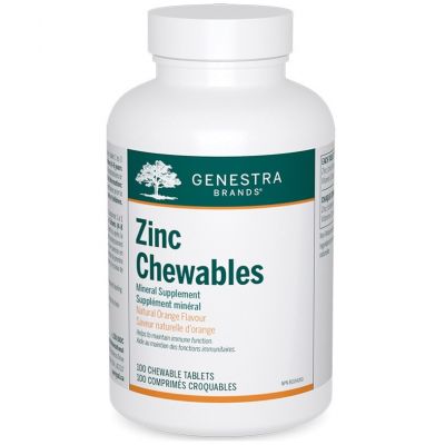 Genestra Zinc Chewables Natural Orange 100 Chewable Tablets