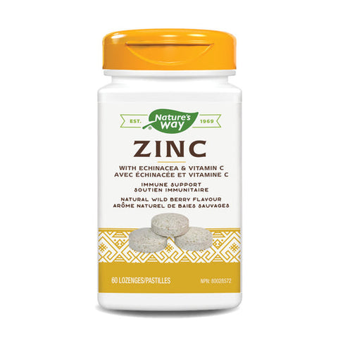 Zinc with Echinacea & Vitamin C - 60 lozenges